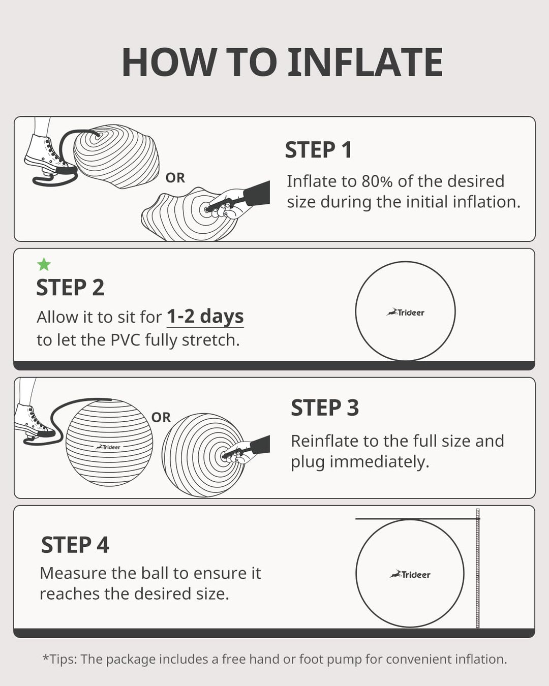 Trideer Yoga Ball used for maternity exercises, emphasizing its supportive role as an exercise ball for therapy.