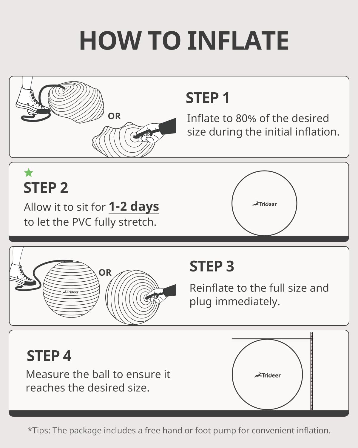 Trideer Yoga Ball used for maternity exercises, emphasizing its supportive role as an exercise ball for therapy.