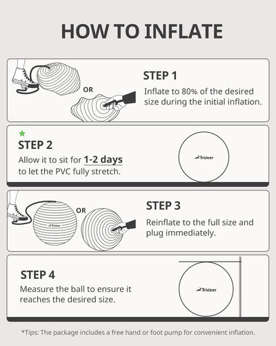 Trideer Yoga Ball used for maternity exercises, emphasizing its supportive role as an exercise ball for therapy.
