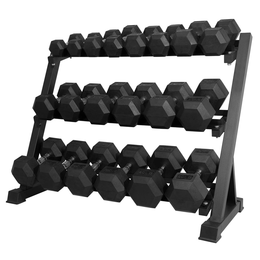 Rubber Hex Dumbbell Set for Full Body Strength Training | DreamChaserHQ