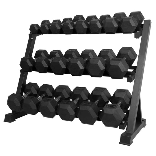 Rubber Hex Dumbbell Set for Full Body Strength Training | DreamChaserHQ
