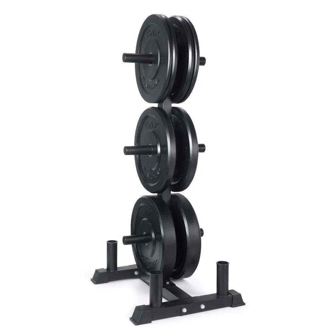 CAP Olympic Bumper Plate Weight Set 100–370LB for Home Gyms