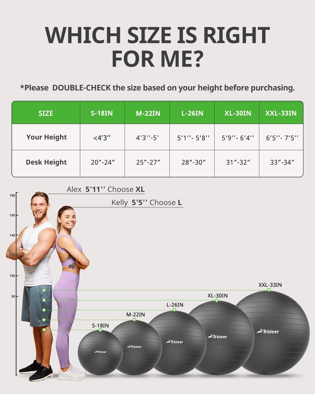 Trideer Yoga Ball being used in a fitness class, reinforcing its role as an exercise ball for therapy and stability.
