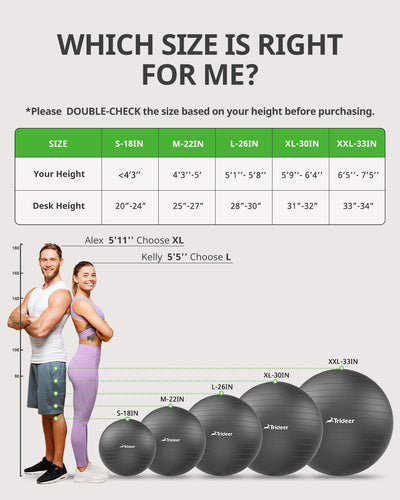 Trideer Yoga Ball being used in a fitness class, reinforcing its role as an exercise ball for therapy and stability.
