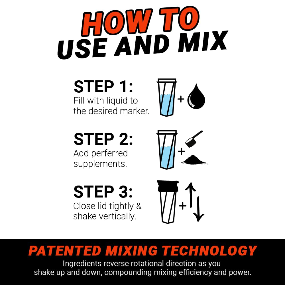HELIMIX 2.0 portable blender bottle with easy transport loop for workout sessions.