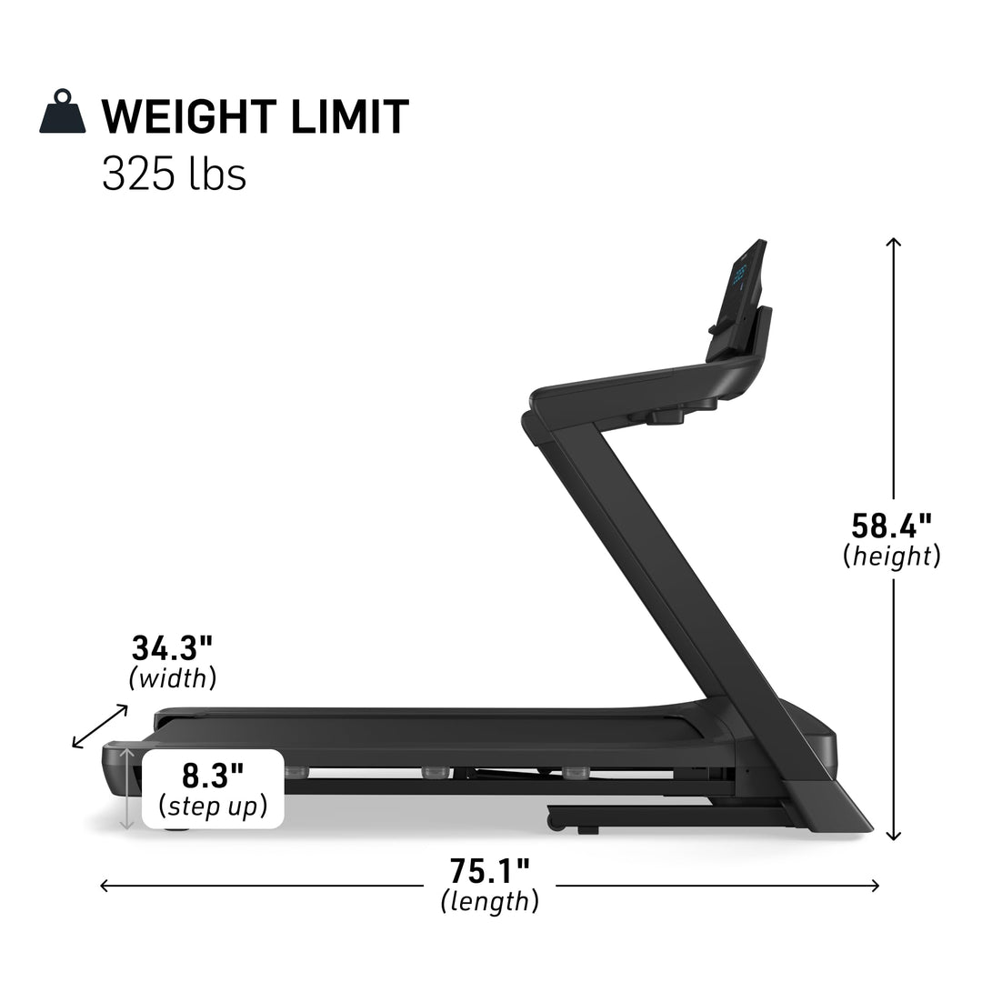 NordicTrack T 6.5 S; Treadmill for Running and Walking with 5” Display and SpaceSaver Design - Dreamchaser Headquarters