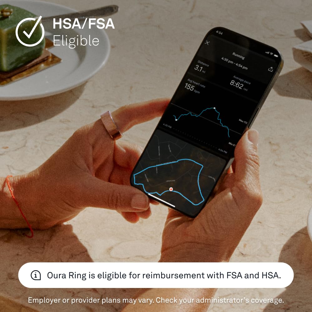 Oura Ring 4 - Silver - Size 10 - Smart Ring - Size First with Oura Ring 4 Sizing Kit - Sleep Tracking Wearable - Heart Rate - Fitness Tracker - Dreamchaser Headquarters
