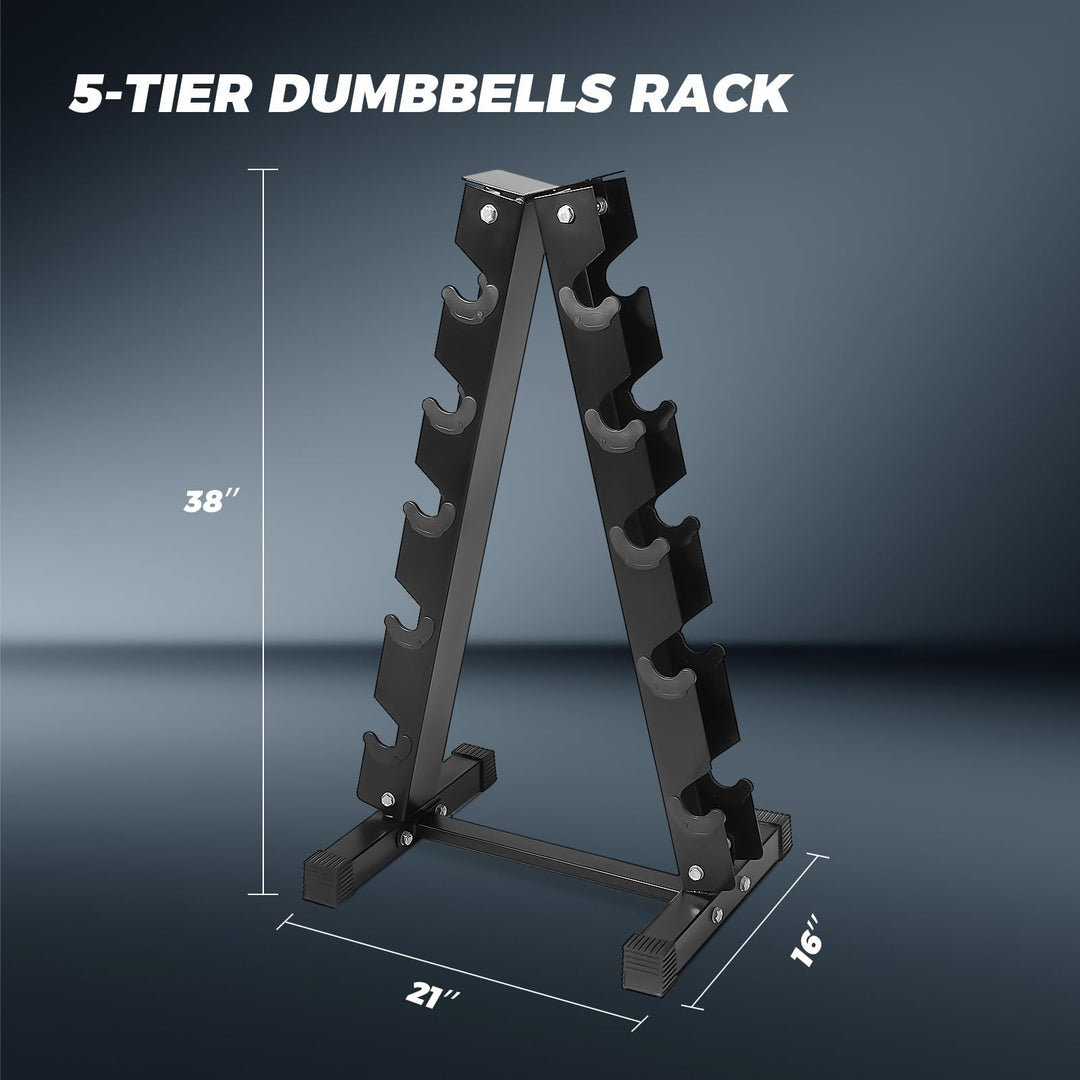 Rubber Hex Dumbbell Set for Full Body Strength Training | DreamChaserHQ
