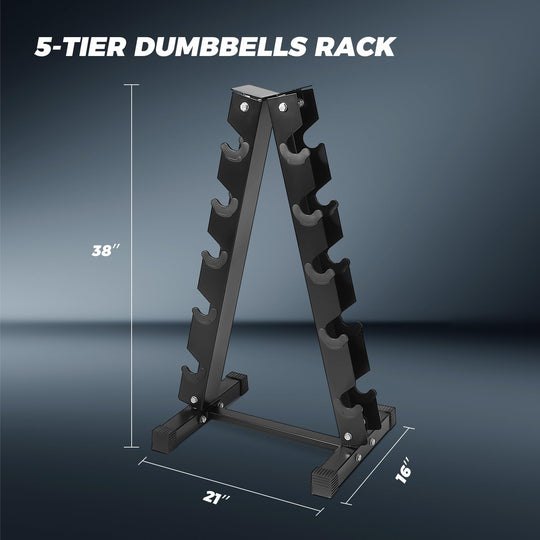 Rubber Hex Dumbbell Set for Full Body Strength Training | DreamChaserHQ