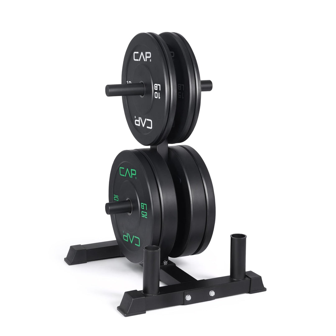 CAP Olympic Bumper Plate Weight Set 100–370LB for Home Gyms