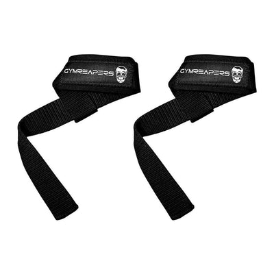 Gymreapers Lifting Wrist Straps for weightlifting, showcasing padded neoprene design for enhanced grip support.