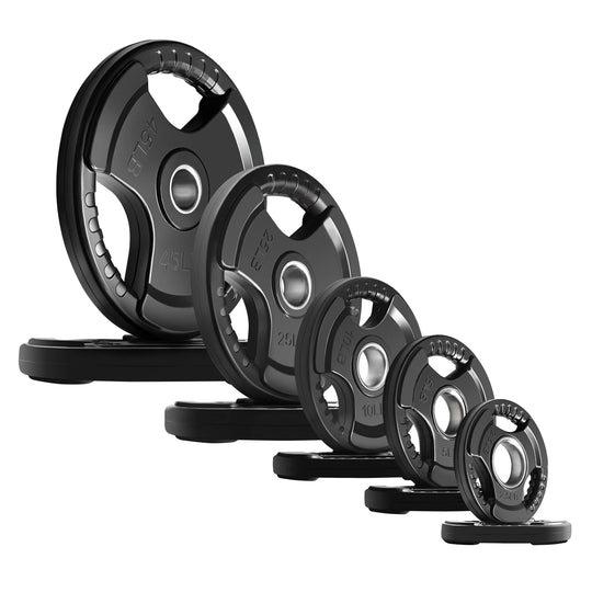 RitFit Rubber Grip Weight Plates – Olympic Plates for Safer, Stronger Barbell Training at Home - Dreamchaser Headquarters