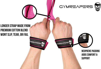 Gymreapers Lifting Wrist Straps for Weightlifting, Bodybuilding, Powerlifting, Strength Training, - Dreamchaser Headquarters