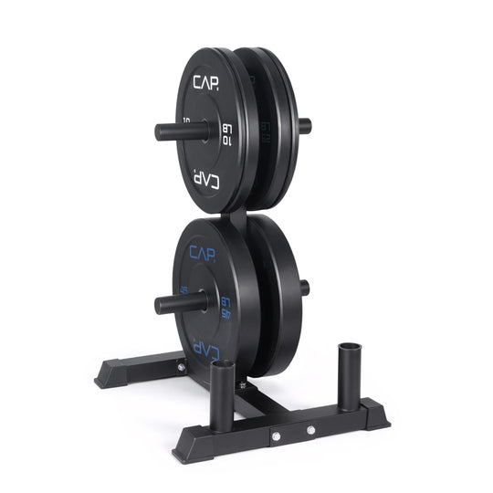 CAP Olympic Bumper Plate Weight Set 100–370LB for Home Gyms