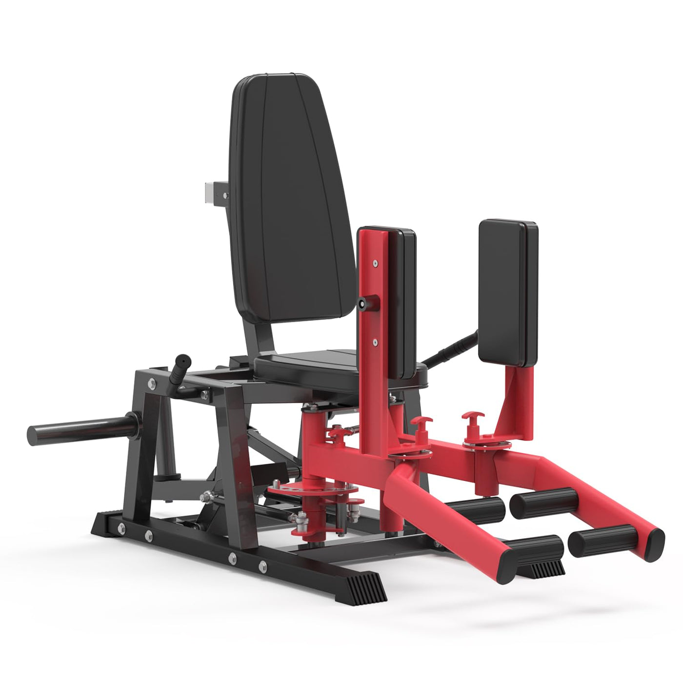 Hip Abductor Machine, Inner and Outer Thigh Machine, Abductor Adductor Machine, Hip Abduction Machine with 6 Levels Gear System & 4-Position Backrest Adjustment, Home Gym Equipment (Red) - Dreamchaser Headquarters