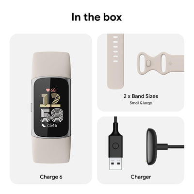 Fitbit Charge 6 Fitness Tracker with Google apps, Heart Rate on Exercise Equipment\ - Dreamchaser Headquarters