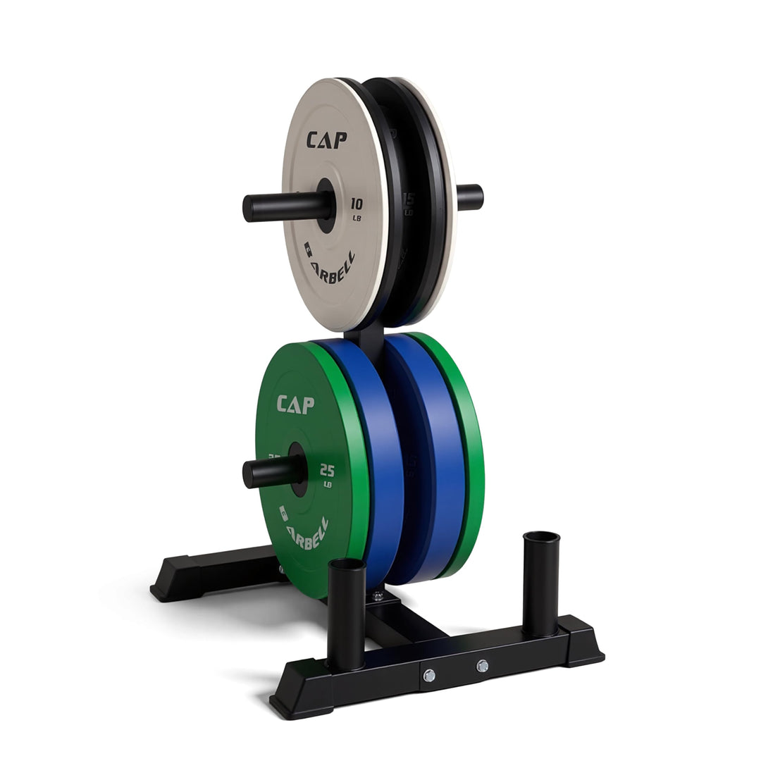CAP Olympic Bumper Plate Weight Set 100–370LB for Home Gyms