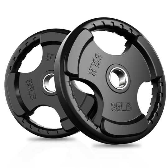 RitFit Rubber Grip Weight Plates – Olympic Plates for Safer, Stronger Barbell Training at Home - Dreamchaser Headquarters