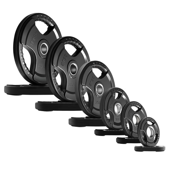 RitFit Rubber Grip Weight Plates – Olympic Plates for Safer, Stronger Barbell Training at Home - Dreamchaser Headquarters