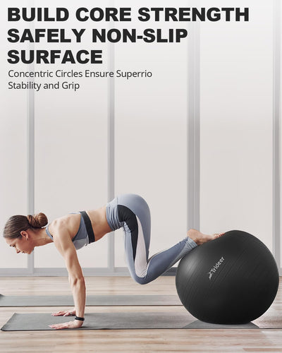 Trideer Yoga Ball designed for pregnant women, excellent as an exercise ball for therapy and birthing support.
