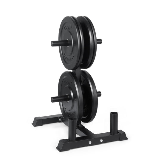 CAP Olympic Bumper Plate Weight Set 100–370LB for Home Gyms