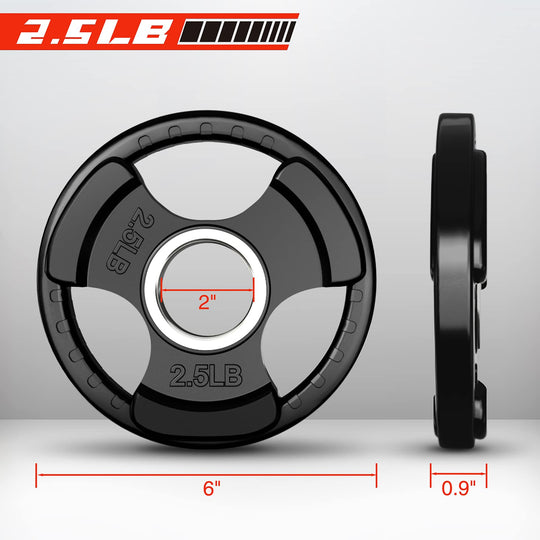 RitFit Rubber Grip Weight Plates – Olympic Plates for Safer, Stronger Barbell Training at Home - Dreamchaser Headquarters