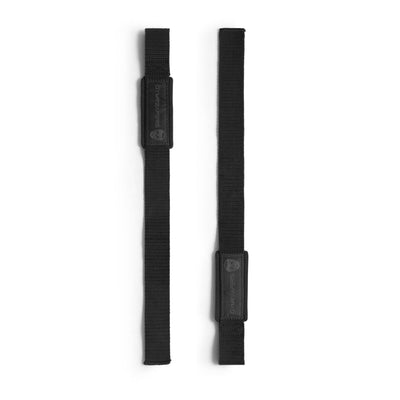 A pair of Gymreapers weightlifting wrist straps ready for action, highlighting their essential role in gym gear.