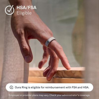 Oura Ring 4 - Silver - Size 10 - Smart Ring - Size First with Oura Ring 4 Sizing Kit - Sleep Tracking Wearable - Heart Rate - Fitness Tracker - Dreamchaser Headquarters