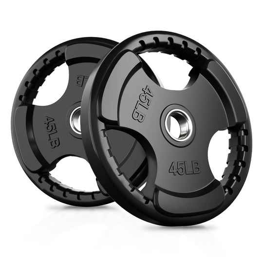 RitFit Rubber Grip Weight Plates – Olympic Plates for Safer, Stronger Barbell Training at Home - Dreamchaser Headquarters