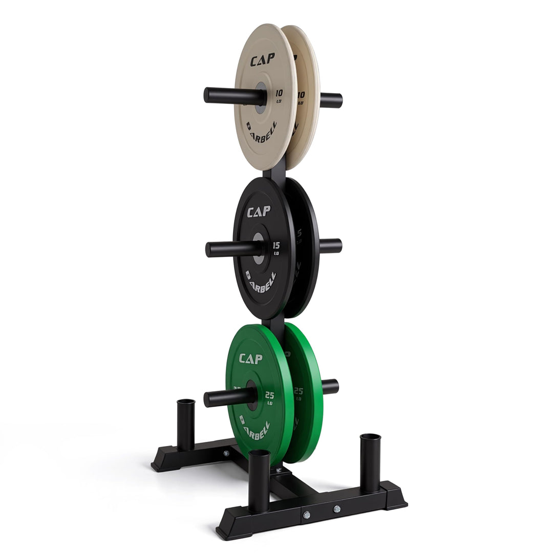 CAP Olympic Bumper Plate Weight Set 100–370LB for Home Gyms