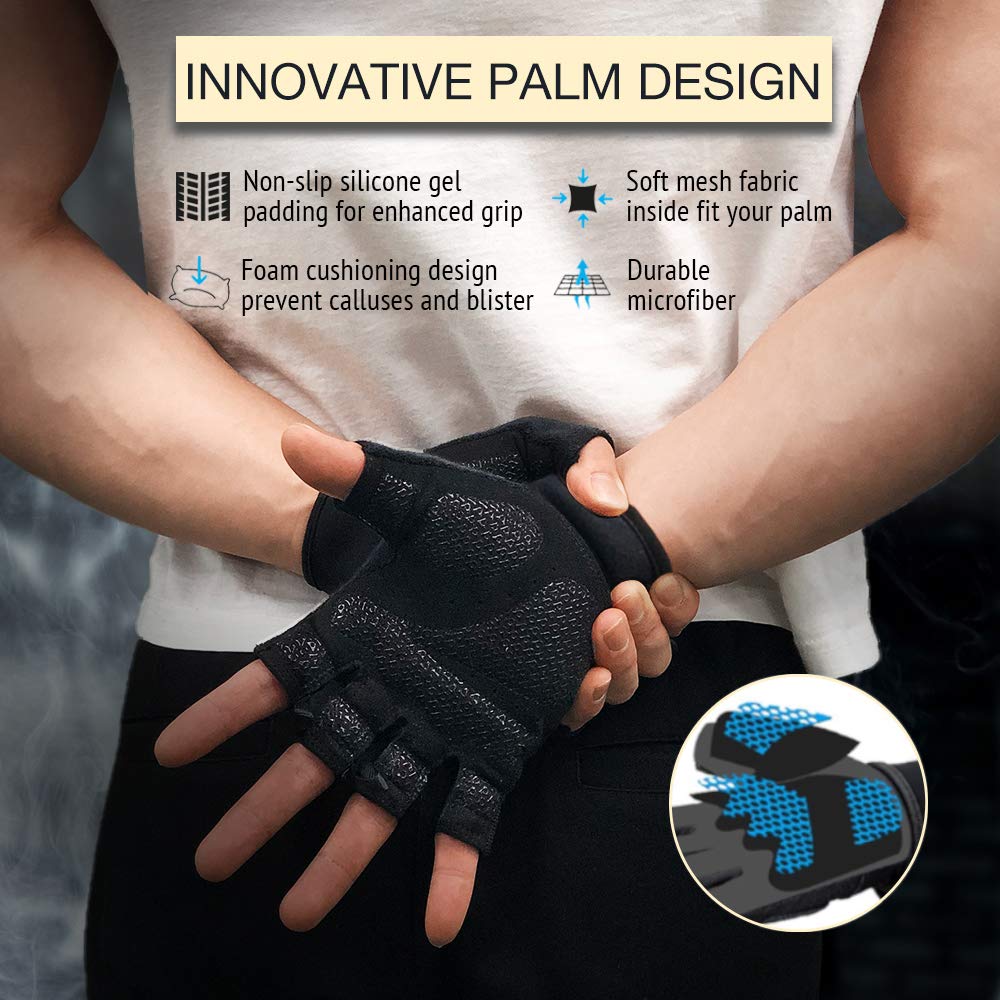 ATERCEL Workout Gloves being worn during cycling, showcasing versatility as workout gloves for weight lifting.