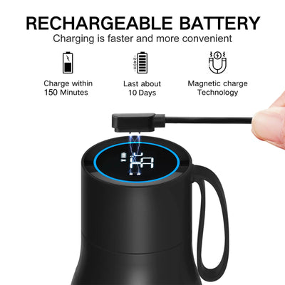 VSITOO 33 oz Smart Self-Cleaning Water Bottle,Stainless Steel Vacuum Flask,BPA-Free, One-Touch Clean,30-Day Battery, Magnetic Charging,Portable Bottle for Travel,Gym or Office,Black - Dreamchaser Headquarters