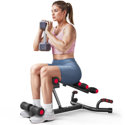 MERACH Deep Squat Machine for Women, Adjustable Glutes Trainer Machine, Core & Leg Exercise, Push Up Workout Equipment at Home Gym(Blue) - Dreamchaser Headquarters