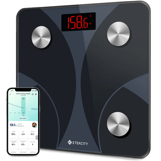Etekcity Bluetooth Body Composition Scale - Digital Weight Scale with BMI, Body Fat &amp; Muscle Mass Tracking - Dreamchaser Headquarters