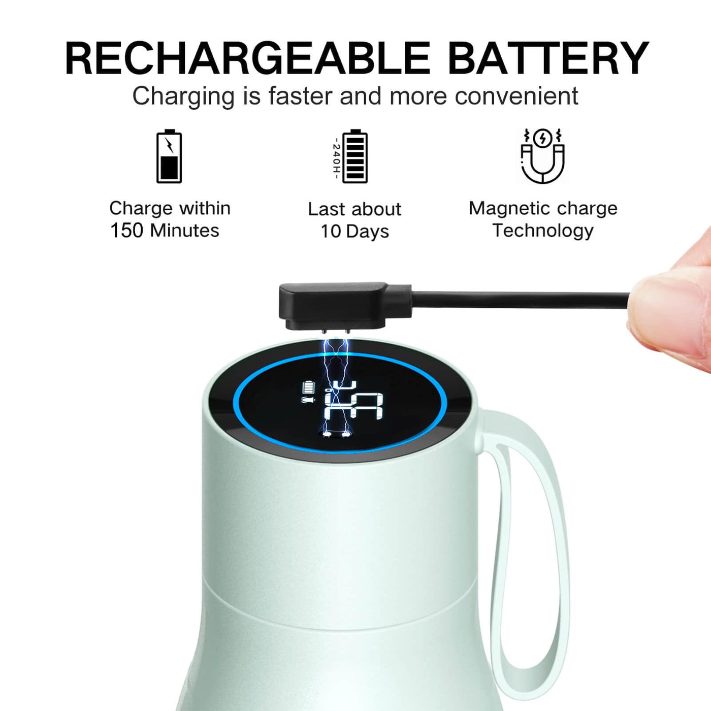 VSITOO 33 oz Smart Self-Cleaning Water Bottle,Stainless Steel Vacuum Flask,BPA-Free, One-Touch Clean,30-Day Battery, Magnetic Charging,Portable Bottle for Travel,Gym or Office,Black - Dreamchaser Headquarters