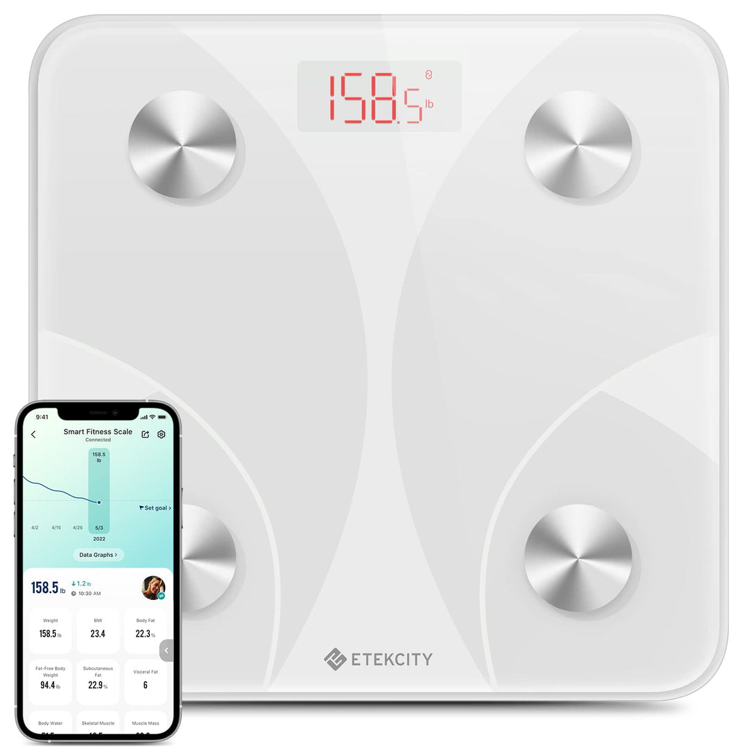 Etekcity Bluetooth Body Composition Scale - Digital Weight Scale with BMI, Body Fat &amp; Muscle Mass Tracking - Dreamchaser Headquarters