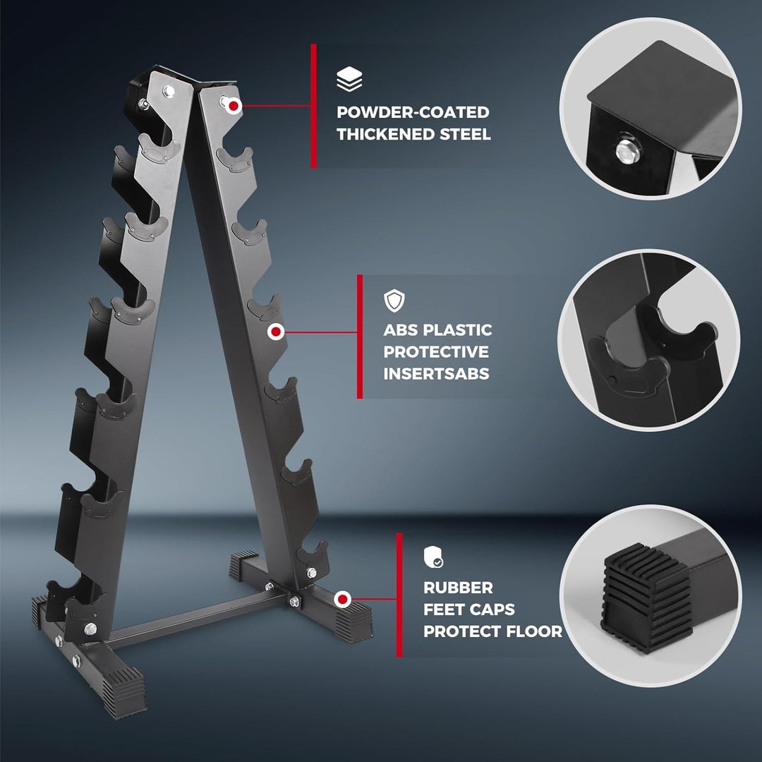 Rubber Hex Dumbbell Set for Full Body Strength Training | DreamChaserHQ