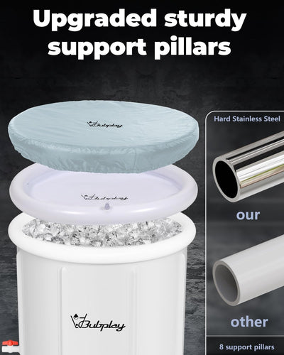 XL Ice Bath Tub featuring a sleek design and durable materials, perfect for athletes seeking cold plunge relief.