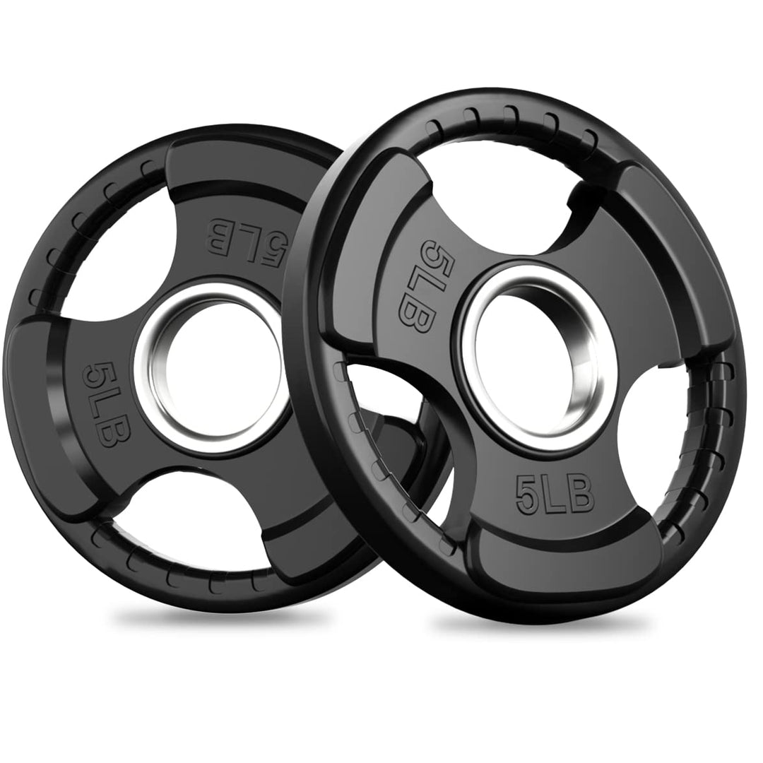 RitFit Rubber Grip Weight Plates – Olympic Plates for Safer, Stronger Barbell Training at Home - Dreamchaser Headquarters