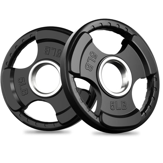 RitFit Rubber Grip Weight Plates – Olympic Plates for Safer, Stronger Barbell Training at Home - Dreamchaser Headquarters