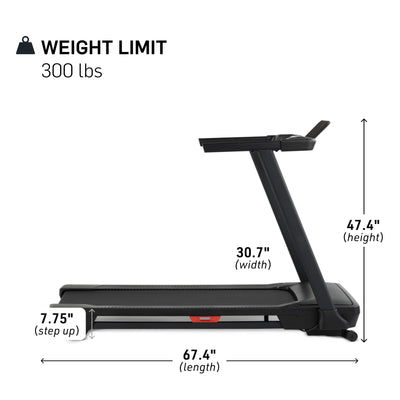 NordicTrack T 6.5 S; Treadmill for Running and Walking with 5” Display and SpaceSaver Design - Dreamchaser Headquarters