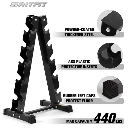 Rubber Hex Dumbbell Set for Full Body Strength Training | DreamChaserHQ