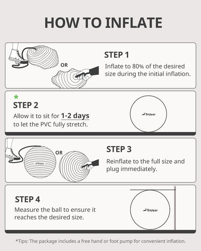 Trideer Yoga Ball assisting relaxation techniques for expecting mothers, highlighting its role as an exercise ball for therapy.