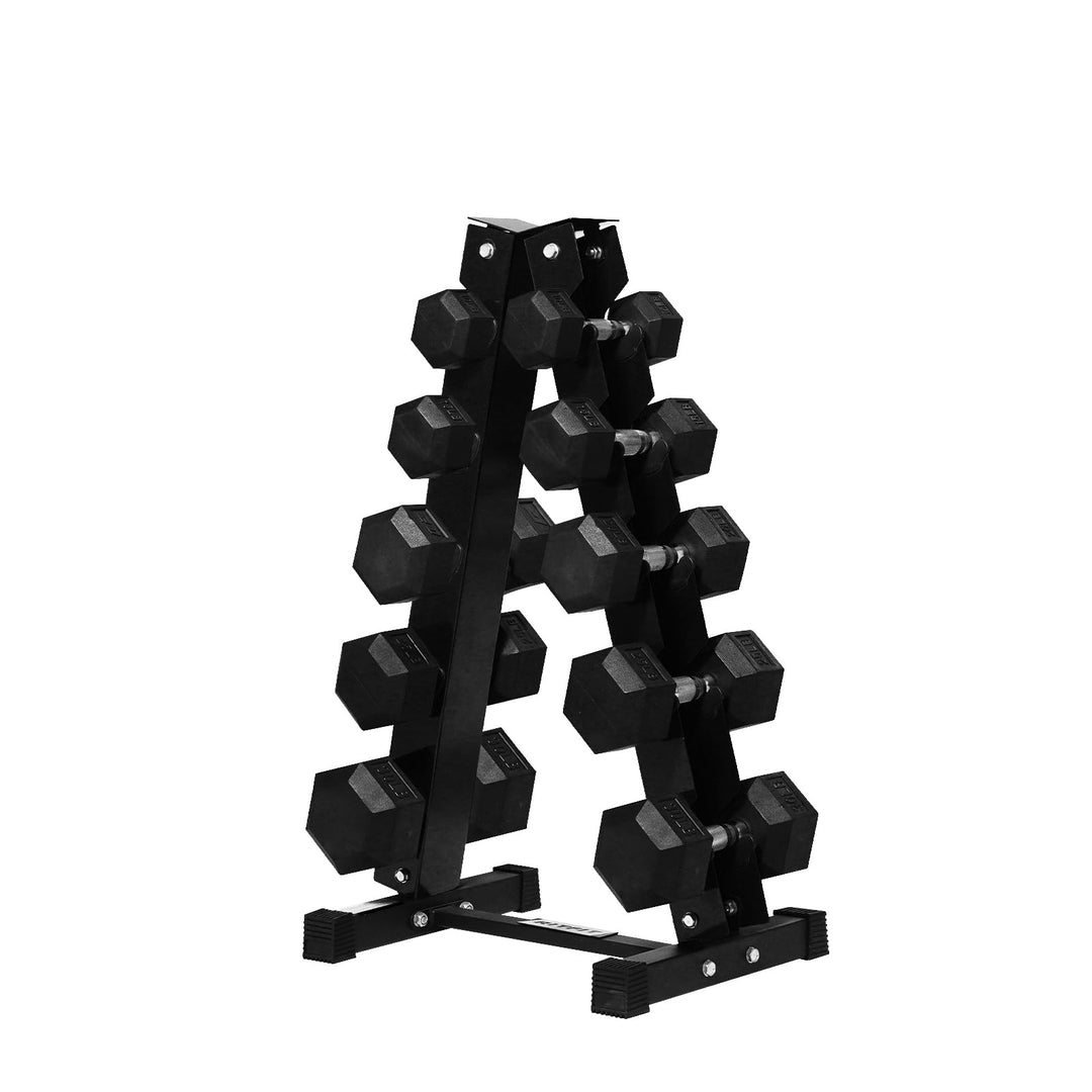 Rubber Hex Dumbbell Set for Full Body Strength Training | DreamChaserHQ