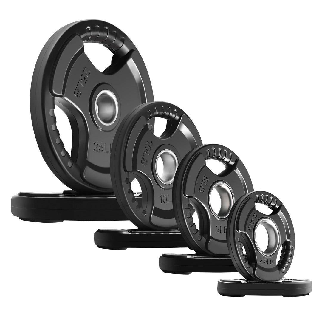 RitFit Rubber Grip Weight Plates – Olympic Plates for Safer, Stronger Barbell Training at Home - Dreamchaser Headquarters