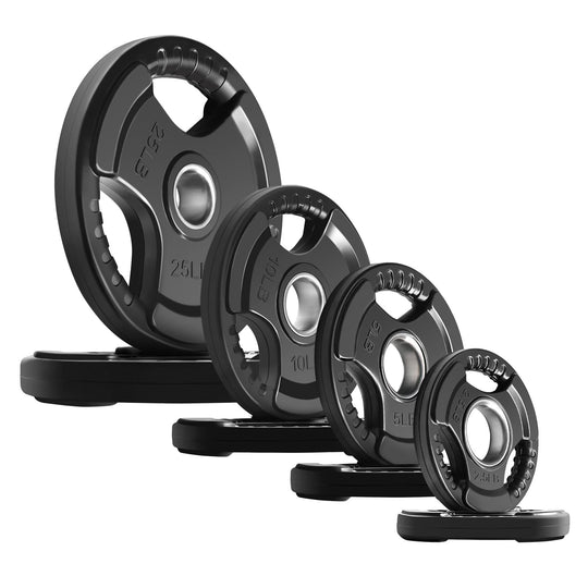 RitFit Rubber Grip Weight Plates – Olympic Plates for Safer, Stronger Barbell Training at Home - Dreamchaser Headquarters