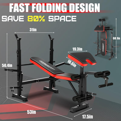 High-quality Senior Leather seats of OPPSDECOR 660lbs Weight Bench Set, providing comfort while using this home gym equipment.