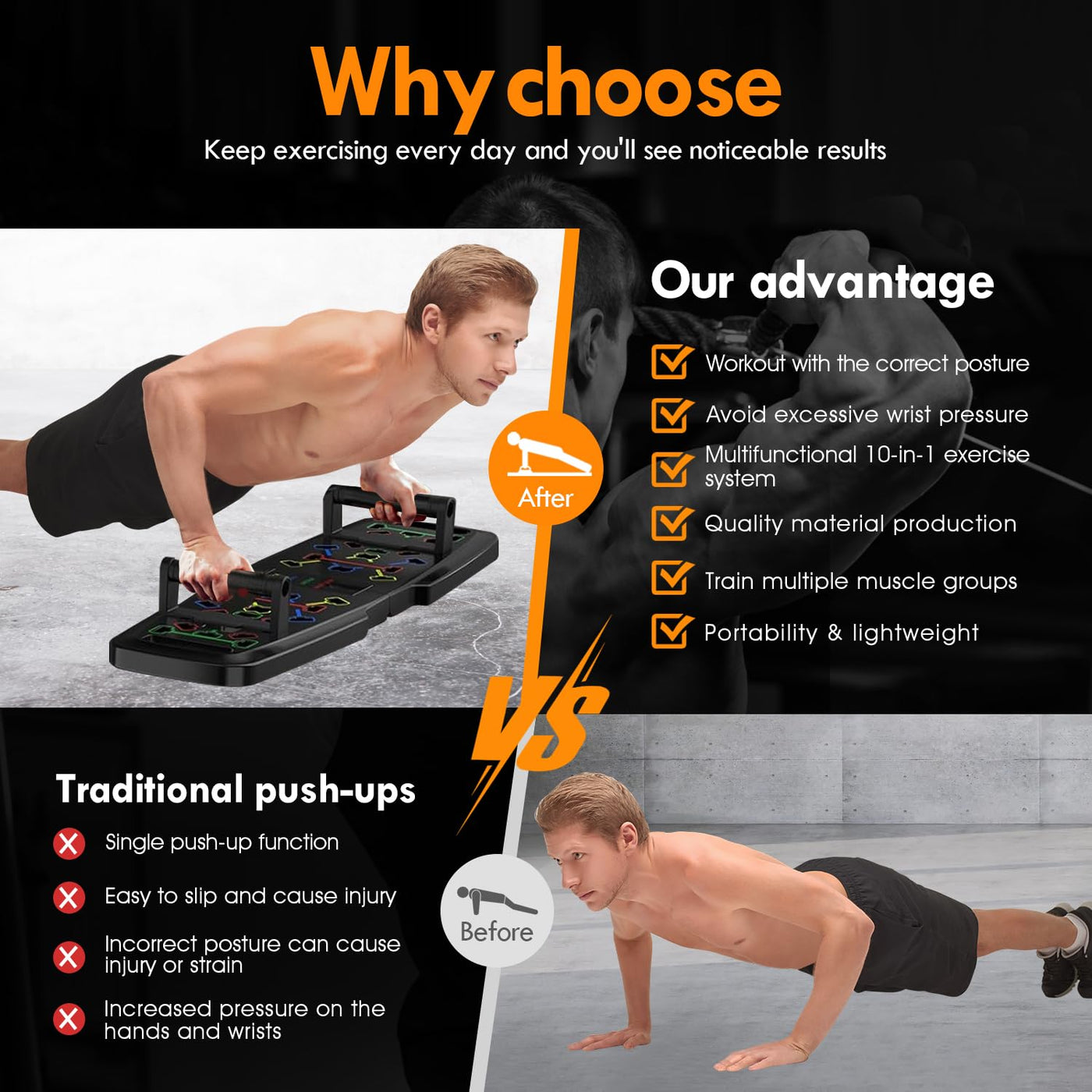 Ab Roller Wheel from the portable gym kit, ideal for a thorough full body workout at home.
