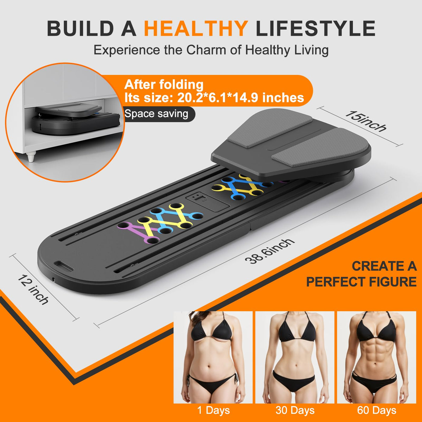 Pilates board and balance trainer - multifunctional ab board for improving core strength at home.