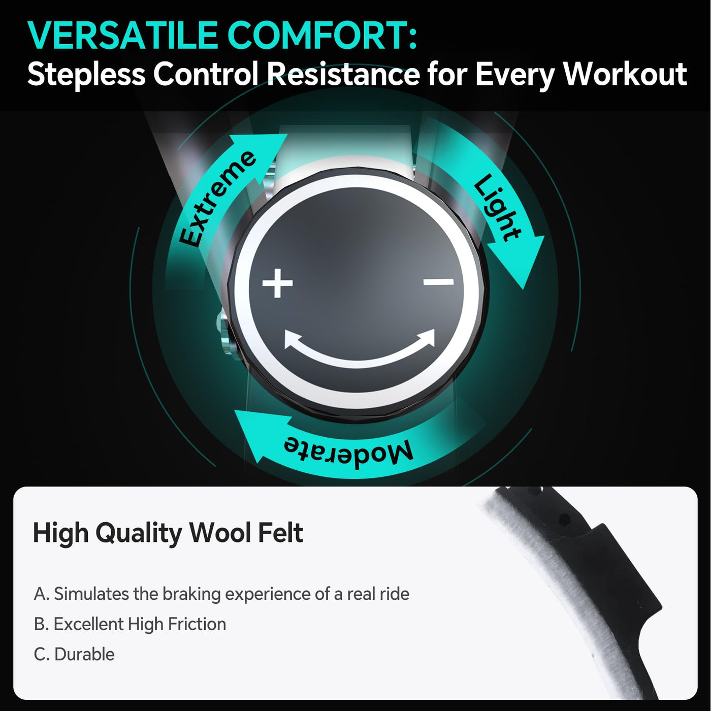Portable foldable exercise bike with built-in wheels for easy transport.